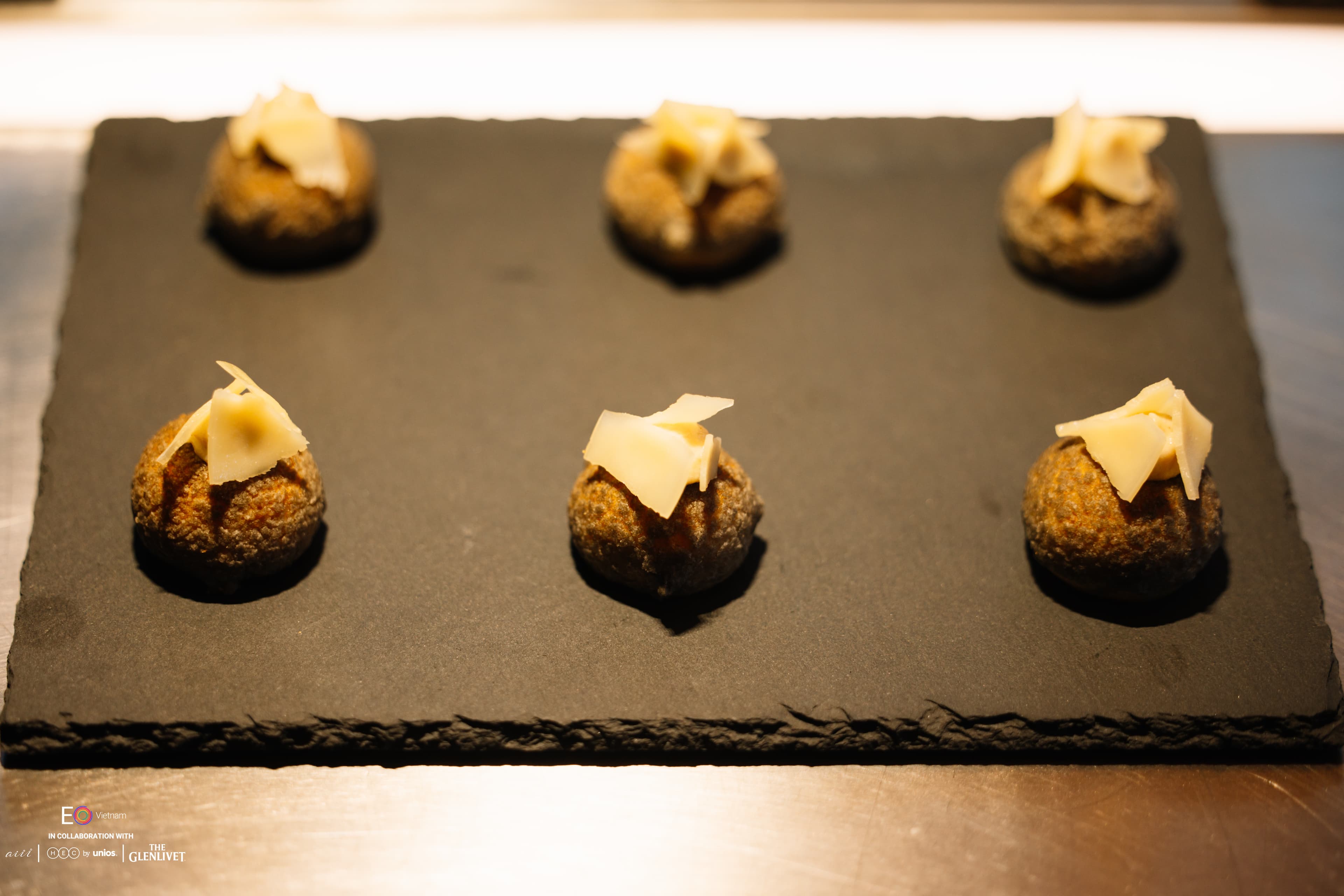 Canapes by aiii House Saigon served at the EO Vietnam Handover Party