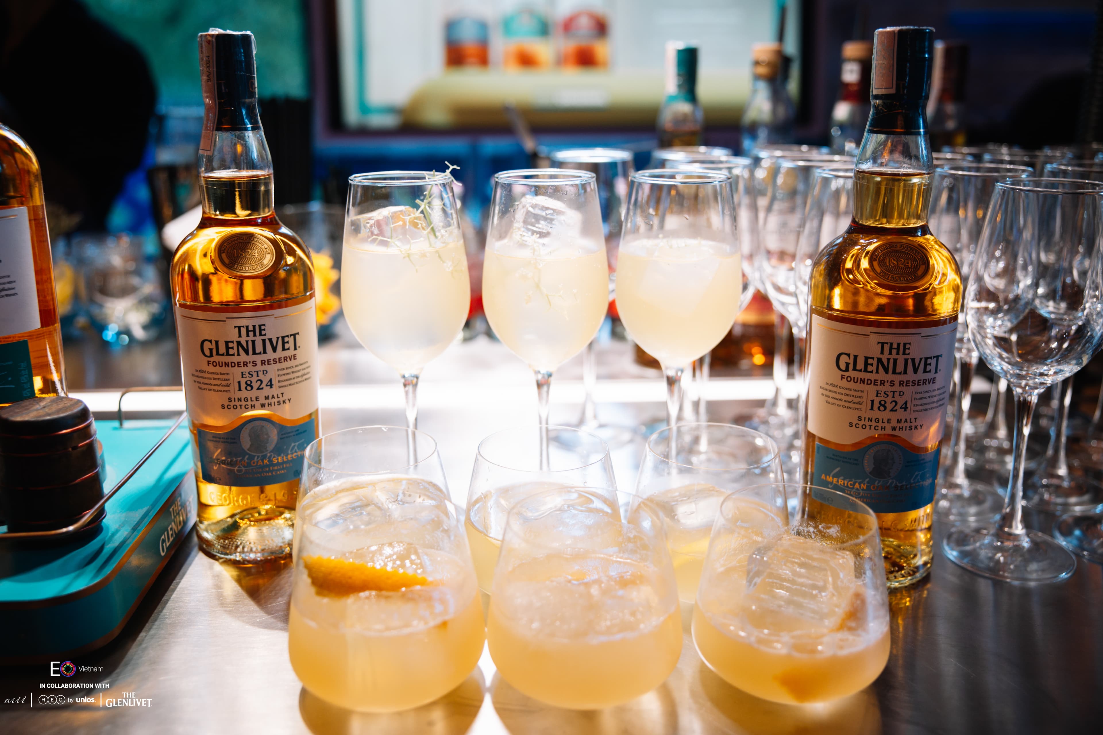 The Glenlivet whisky bar and cocktails at the EO Vietnam FY2026-27 Handover Party