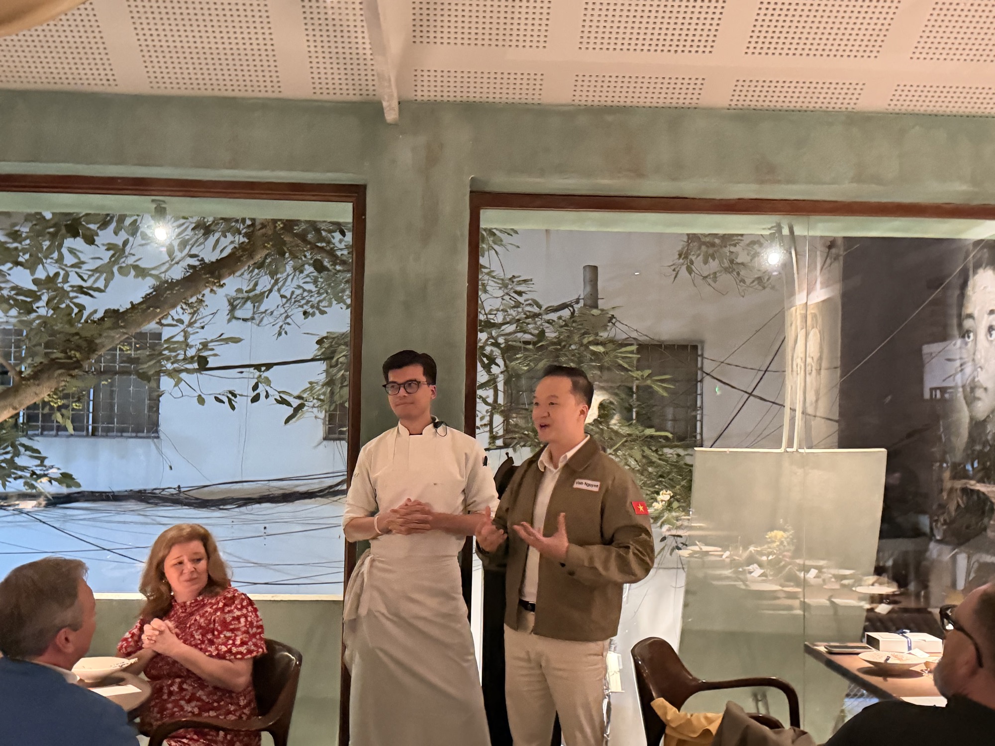Vinh Nguyen, owner of Aiii House with chef Alain Pham
