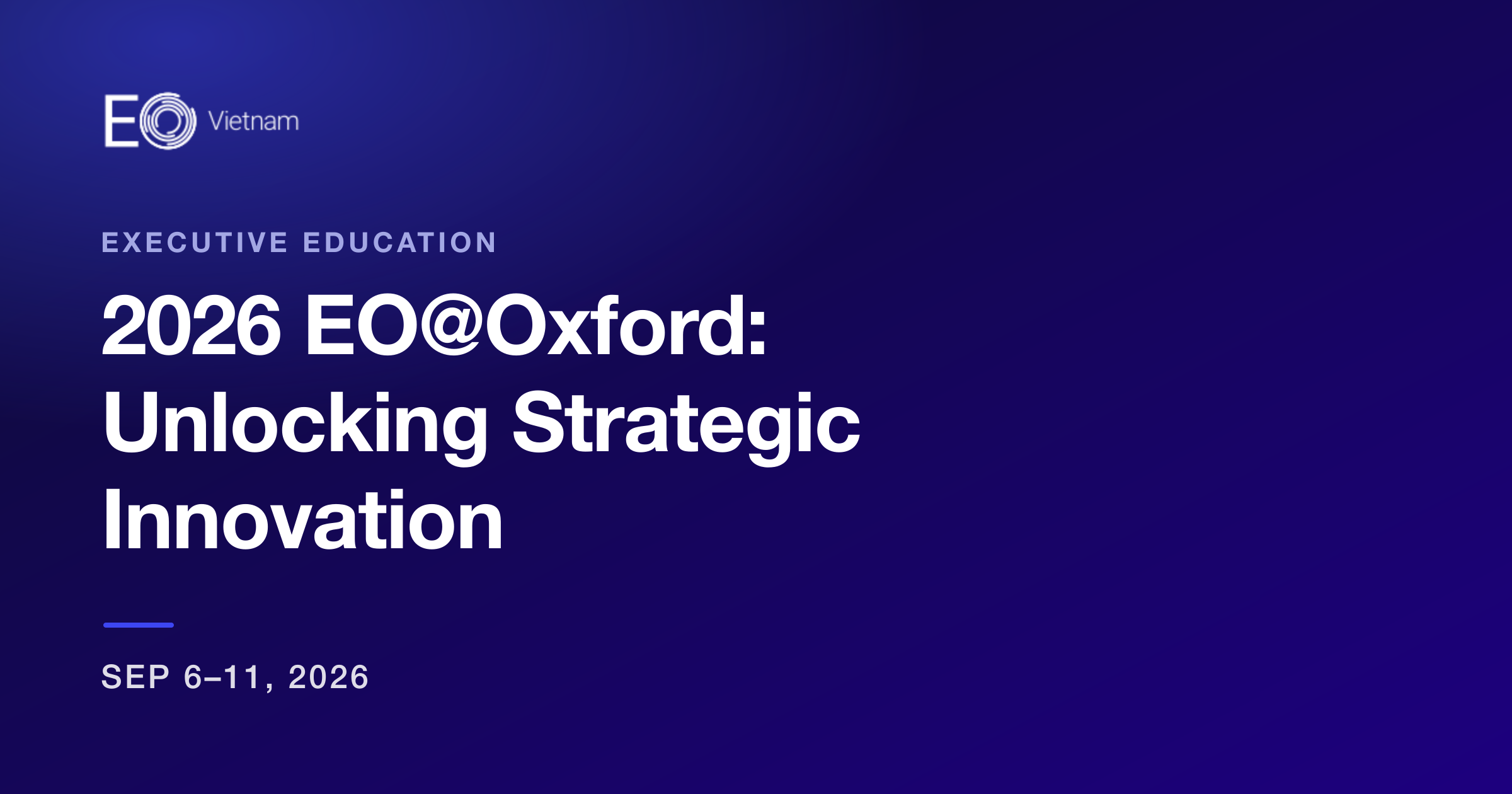 2026 EO@Oxford: Unlocking Strategic Innovation